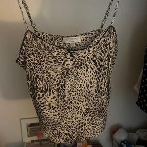Black and Cream Leopard Camisole